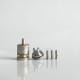 RekaVape Old School Ost R Dama Style MTL RTA Atomizer - Silver, 316SS + PEI, Air Pin 1.0, 1.2, 1.5, 1.8mm, 3.5ml, 22mm Diameter