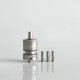 RekaVape Old School Ost R Dama Style MTL RTA Atomizer - Silver, 316SS + PCTG, Air Pin 1.0, 1.2, 1.5, 1.8mm, 3.5ml, 22mm Diameter