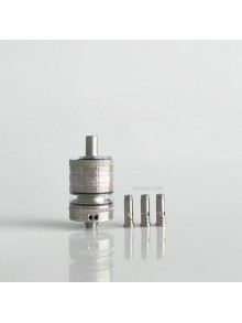 RekaVape Old School Ost R Dama Style MTL RTA Atomizer - Silver, 316SS + PCTG, Air Pin 1.0, 1.2, 1.5, 1.8mm, 3.5ml, 22mm Diameter