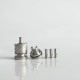 RekaVape Old School Ost R Dama Style MTL RTA Atomizer - Silver, 316SS + PCTG, Air Pin 1.0, 1.2, 1.5, 1.8mm, 3.5ml, 22mm Diameter