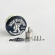RekaVape Old School Ost R Dama Style MTL RTA Atomizer - Silver, 316SS + PCTG, Air Pin 1.0, 1.2, 1.5, 1.8mm, 3.5ml, 22mm Diameter