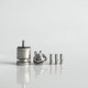 RekaVape Old School Ost R Dama Style MTL RTA Atomizer - Silver, 316SS + POM, Air Pin 1.0, 1.2, 1.5, 1.8mm, 3.5ml, 22mm Diameter