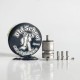 RekaVape Old School Ost R Dama Style MTL RTA Atomizer - Silver, 316SS + POM, Air Pin 1.0, 1.2, 1.5, 1.8mm, 3.5ml, 22mm Diameter