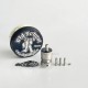 RekaVape Old School Ost R Dama Style MTL RTA Atomizer - Silver, 316SS + POM, Air Pin 1.0, 1.2, 1.5, 1.8mm, 3.5ml, 22mm Diameter