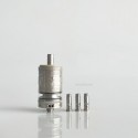 RekaVape Old School Ost R Dama Style MTL RTA Atomizer - Silver, 316SS + PEEK, Air Pin 1.0, 1.2, 1.5, 1.8mm, 4.5ml, 22mm Diameter
