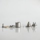 RekaVape Old School Ost R Dama Style MTL RTA Atomizer - Silver, 316SS + PEEK, Air Pin 1.0, 1.2, 1.5, 1.8mm, 4.5ml, 22mm Diameter