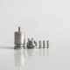 RekaVape Old School Ost R Dama Style MTL RTA Atomizer - Silver, 316SS + PEEK, Air Pin 1.0, 1.2, 1.5, 1.8mm, 4.5ml, 22mm Diameter
