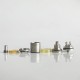 RekaVape Old School Ost R Dama Style MTL RTA Atomizer - Silver, 316SS + PEI, Air Pin 1.0, 1.2, 1.5, 1.8mm, 4.5ml, 22mm Diameter