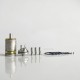 RekaVape Old School Ost R Dama Style MTL RTA Atomizer - Silver, 316SS + PEI, Air Pin 1.0, 1.2, 1.5, 1.8mm, 4.5ml, 22mm Diameter