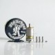 RekaVape Old School Ost R Dama Style MTL RTA Atomizer - Silver, 316SS + PEI, Air Pin 1.0, 1.2, 1.5, 1.8mm, 4.5ml, 22mm Diameter