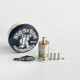 RekaVape Old School Ost R Dama Style MTL RTA Atomizer - Silver, 316SS + PEI, Air Pin 1.0, 1.2, 1.5, 1.8mm, 4.5ml, 22mm Diameter