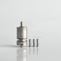 RekaVape Old School Ost R Dama Style MTL RTA Atomizer - Silver, 316SS + PCTG, Air Pin 1.0, 1.2, 1.5, 1.8mm, 4.5ml, 22mm Diameter