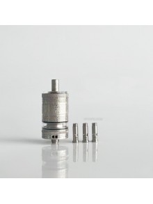 RekaVape Old School Ost R Dama Style MTL RTA Atomizer - Silver, 316SS + PCTG, Air Pin 1.0, 1.2, 1.5, 1.8mm, 4.5ml, 22mm Diameter