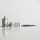 RekaVape Old School Ost R Dama Style MTL RTA Atomizer - Silver, 316SS + PCTG, Air Pin 1.0, 1.2, 1.5, 1.8mm, 4.5ml, 22mm Diameter
