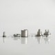 RekaVape Old School Ost R Dama Style MTL RTA Atomizer - Silver, 316SS + PCTG, Air Pin 1.0, 1.2, 1.5, 1.8mm, 4.5ml, 22mm Diameter