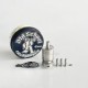 RekaVape Old School Ost R Dama Style MTL RTA Atomizer - Silver, 316SS + PCTG, Air Pin 1.0, 1.2, 1.5, 1.8mm, 4.5ml, 22mm Diameter