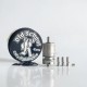 RekaVape Old School Ost R Dama Style MTL RTA Atomizer - Silver, 316SS + PCTG, Air Pin 1.0, 1.2, 1.5, 1.8mm, 4.5ml, 22mm Diameter
