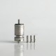 RekaVape Old School Ost R Dama Style MTL RTA Atomizer - Silver, 316SS + POM, Air Pin 1.0, 1.2, 1.5, 1.8mm, 4.5ml, 22mm Diameter