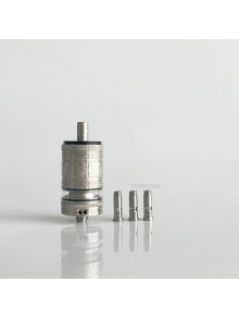 RekaVape Old School Ost R Dama Style MTL RTA Atomizer - Silver, 316SS + POM, Air Pin 1.0, 1.2, 1.5, 1.8mm, 4.5ml, 22mm Diameter