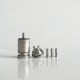RekaVape Old School Ost R Dama Style MTL RTA Atomizer - Silver, 316SS + POM, Air Pin 1.0, 1.2, 1.5, 1.8mm, 4.5ml, 22mm Diameter