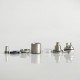RekaVape Old School Ost R Dama Style MTL RTA Atomizer - Silver, 316SS + POM, Air Pin 1.0, 1.2, 1.5, 1.8mm, 4.5ml, 22mm Diameter