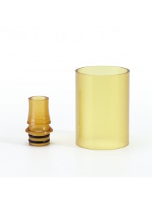 SXK Prime Minister Style RDL RTA Replacement Tank Tube + 510 Drip Tip Kit - Brown, PEI