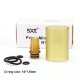 SXK Prime Minister Style RDL RTA Replacement Tank Tube + 510 Drip Tip Kit - Brown, PEI