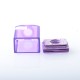 Authentic Veepon Tita X2 Boro Tank for BB / Billet / Boro Mod - Damascus + Purple, Stainless Steel + PCTG
