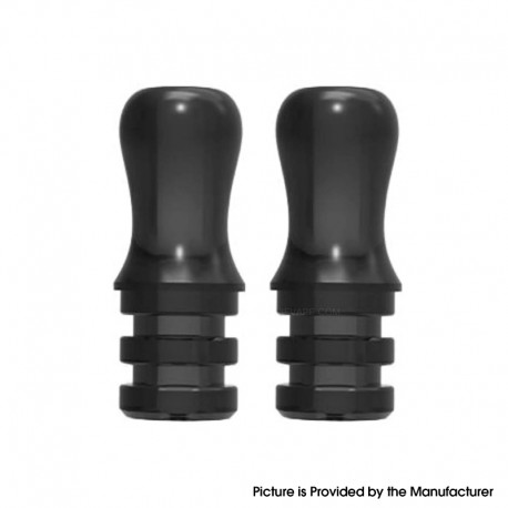 [Ships from Bonded Warehouse] Authentic Lost Vape Thelema Nexus POM Drip Tip - Black (2 PCS)