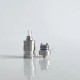 RekaVape By-ka V9+ Plus Style MTL RTA Rebuildable Tank Atomizer - Silver, Nano 3.0ml, Air Pins 1.2 / 1.4 / 1.7mm, 22mm Dia