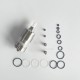RekaVape By-ka V9+ Plus Style MTL RTA Rebuildable Tank Atomizer - Silver, Nano 3.0ml, Air Pins 1.2 / 1.4 / 1.7mm, 22mm Dia
