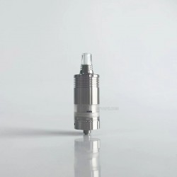 RekaVape By-ka V9+ Plus Style MTL RTA Rebuildable Tank Atomizer - Silver, 5.0ml, Air Pins 1.2 / 1.4 / 1.7mm, 22mm Diameter