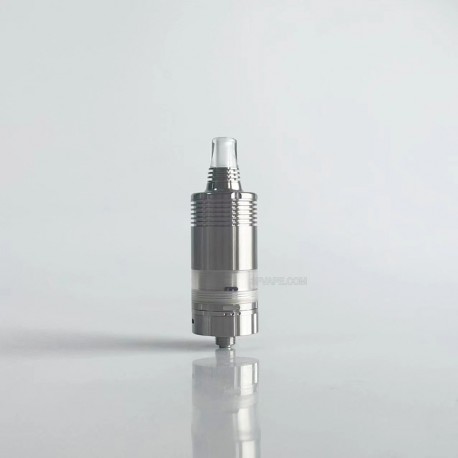 RekaVape By-ka V9+ Plus Style MTL RTA Rebuildable Tank Atomizer - Silver, 5.0ml, Air Pins 1.2 / 1.4 / 1.7mm, 22mm Diameter