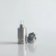 RekaVape By-ka V9+ Plus Style MTL RTA Rebuildable Tank Atomizer - Silver, 5.0ml, Air Pins 1.2 / 1.4 / 1.7mm, 22mm Diameter