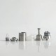 RekaVape By-ka V9+ Plus Style MTL RTA Rebuildable Tank Atomizer - Silver, 5.0ml, Air Pins 1.2 / 1.4 / 1.7mm, 22mm Diameter
