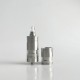 RekaVape By-ka V9+ Plus Style MTL RTA Atomizer w/ Combi Tank Tube - Silver, 5.0ml, Air Pins 1.2 / 1.4 / 1.7mm, 22mm Diameter