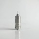 RekaVape By-ka V9+ Plus Style MTL RTA Atomizer w/ Combi Tank Tube - Silver, 5.0ml, Air Pins 1.2 / 1.4 / 1.7mm, 22mm Diameter