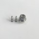 RekaVape By-ka V9+ Plus Style MTL RTA Atomizer w/ Combi Tank Tube - Silver, 5.0ml, Air Pins 1.2 / 1.4 / 1.7mm, 22mm Diameter