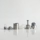 RekaVape By-ka V9+ Plus Style MTL RTA Atomizer w/ Combi Tank Tube - Silver, 5.0ml, Air Pins 1.2 / 1.4 / 1.7mm, 22mm Diameter
