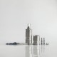 RekaVape By-ka V9+ Plus Style MTL RTA Atomizer w/ Combi Tank Tube - Silver, 5.0ml, Air Pins 1.2 / 1.4 / 1.7mm, 22mm Diameter
