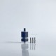 RekaVape Old School Ost R Dama Style MTL RTA Atomizer - Black, 316SS + PEEK, Air Pin 1.0, 1.2, 1.5, 1.8mm, 3.5ml, 22mm Diameter
