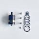 RekaVape Old School Ost R Dama Style MTL RTA Atomizer - Black, 316SS + PEI, Air Pin 1.0, 1.2, 1.5, 1.8mm, 3.5ml, 22mm Diameter