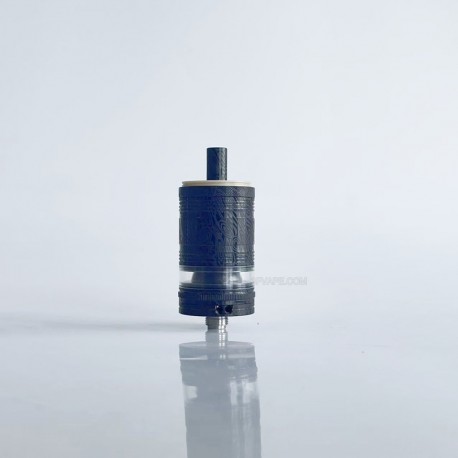 RekaVape Old School Ost R Dama Style MTL RTA Atomizer - Black, 316SS + PEEK, Air Pin 1.0, 1.2, 1.5, 1.8mm, 4.5ml, 22mm Diameter