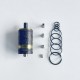 RekaVape Old School Ost R Dama Style MTL RTA Atomizer - Black, 316SS + PEI, Air Pin 1.0, 1.2, 1.5, 1.8mm, 4.5ml, 22mm Diameter