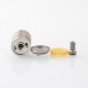 Rekavape Monarchy OST-R Moyard Style MTL RTA Atomizer - Silver, 316SS + PEI + PCTG, 4.5ml, Air Pin 1.0, 1.2, 1.5, 1.8mm, 22mm