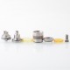 Rekavape Monarchy OST-R Moyard Style MTL RTA Atomizer - Silver, 316SS + PEI + PCTG, 4.5ml, Air Pin 1.0, 1.2, 1.5, 1.8mm, 22mm