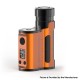 Authentic MECHVAPE Paramour V2 100W VW SBS Box Mod - Black Orange, VW 5~100W, 1 x 18650 / 21700