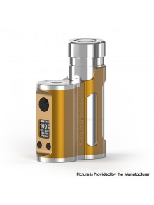 Authentic MECHVAPE Paramour V2 100W VW SBS Box Mod - Silver Golden, VW 5~100W, 1 x 18650 / 21700