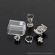 YFTK VIP Style RBA Bridge Tank for BB / Billet / Boro Devices - Silver, 316SS + PCTG, 4.5ml