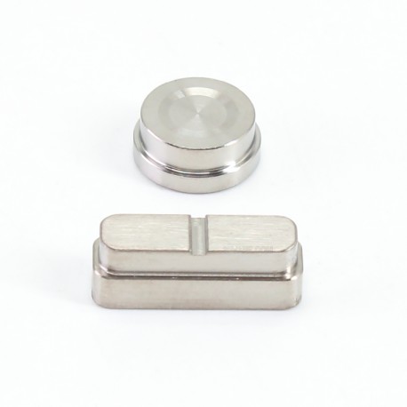 SXK Replacement Fire Button + VW Button Set for SXK PRC CUDA 60 Style Box Mod - Titanium (2 PCS)